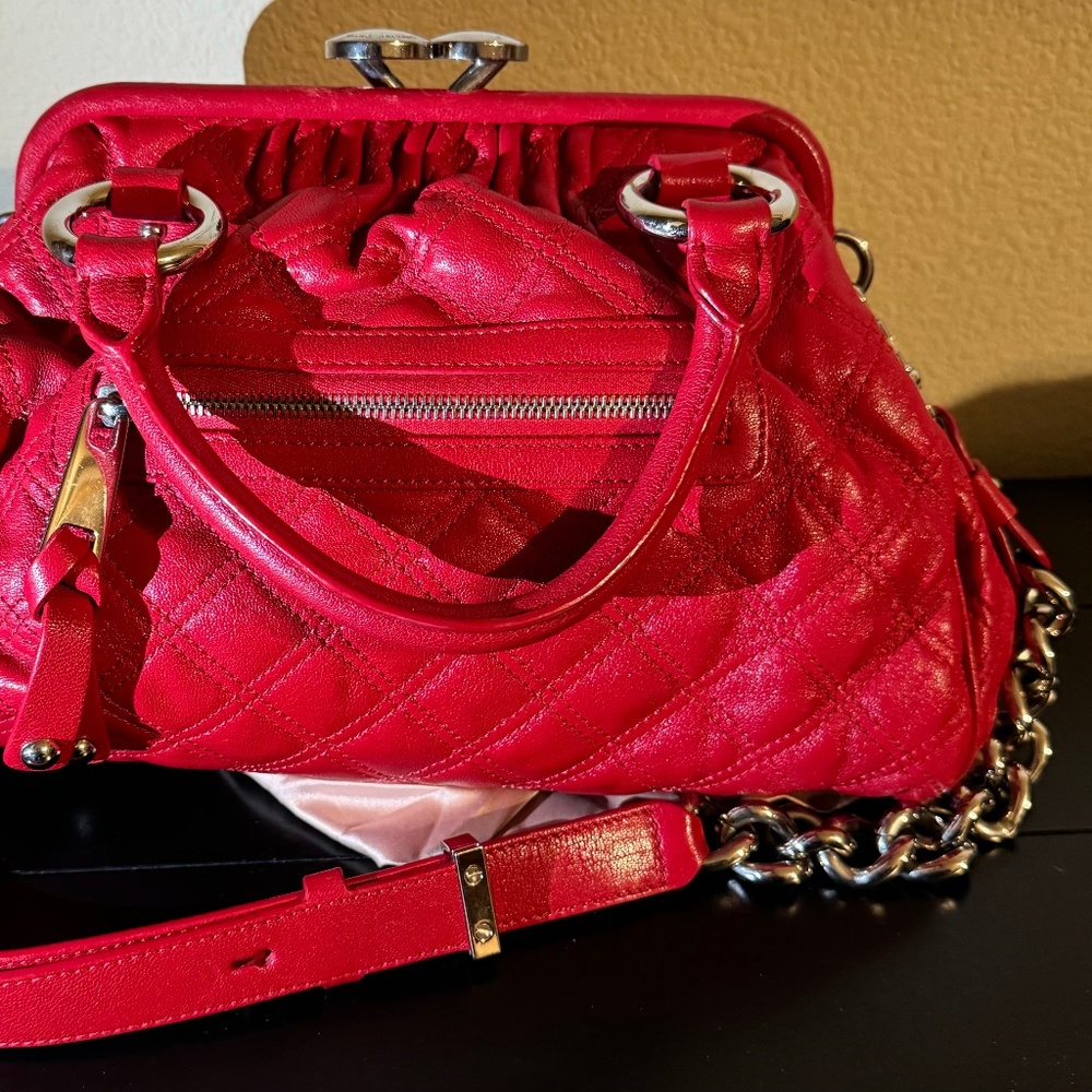 Marc Jacobs BOLD RED Crossbody Handbag